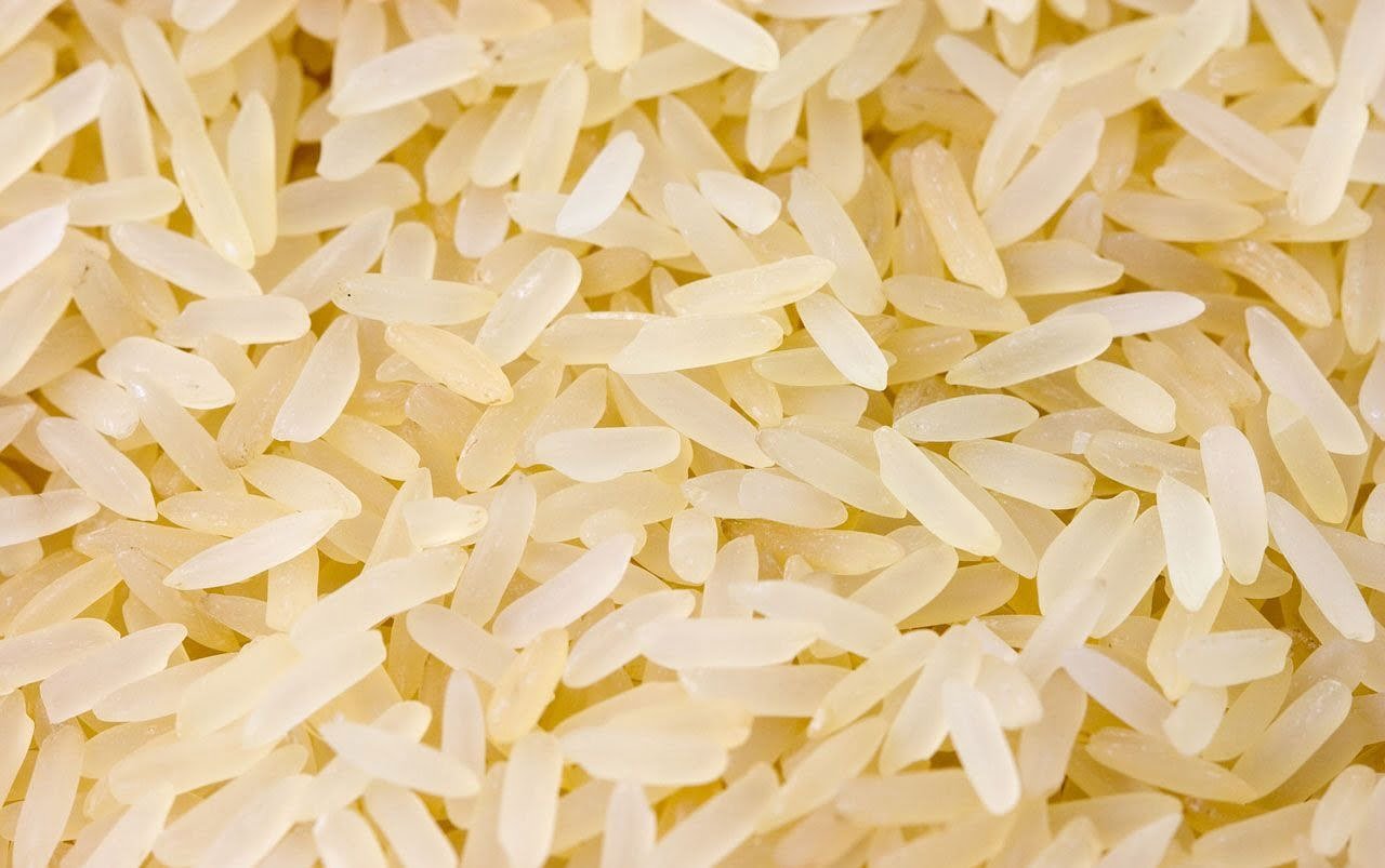 rice, white, refined